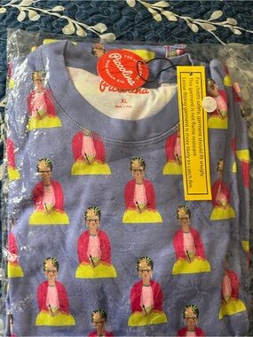 Piccolina Women’s Lavender Frida Kahlo Print Pajama Top